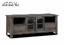 TV Table with 2 Glass Doors and 2 Drawers (Malaysian) 150CM