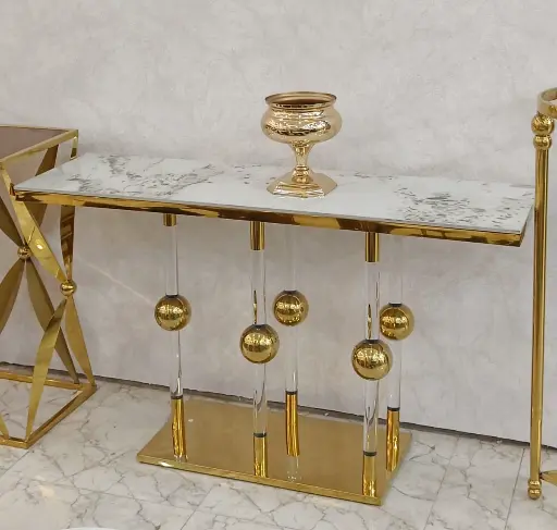 [J976] Steel Console, ceramic top