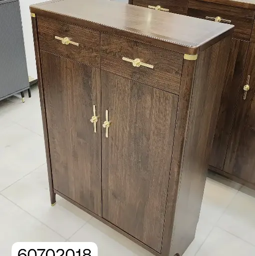 [D638] Wooden Shoe Cabinet 120cm