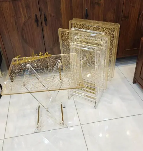 [ACR-5040-600-G] Acrylic Folding Coffee Table