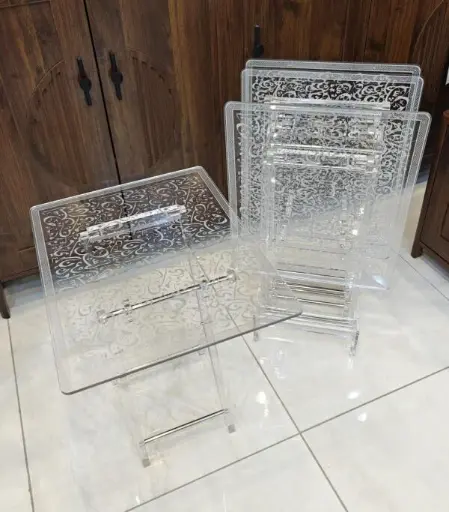 [ACR-5040-600-S] طاولة قهوة أكريليك قابلة للطي