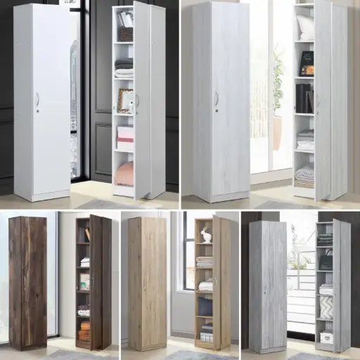 [153-white] Cabinet With Shelves 40CM