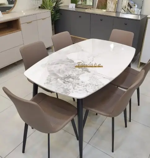 [HY-DT6015-CHANEL06-140CM] طاولة طعام شانيل – 140 سم